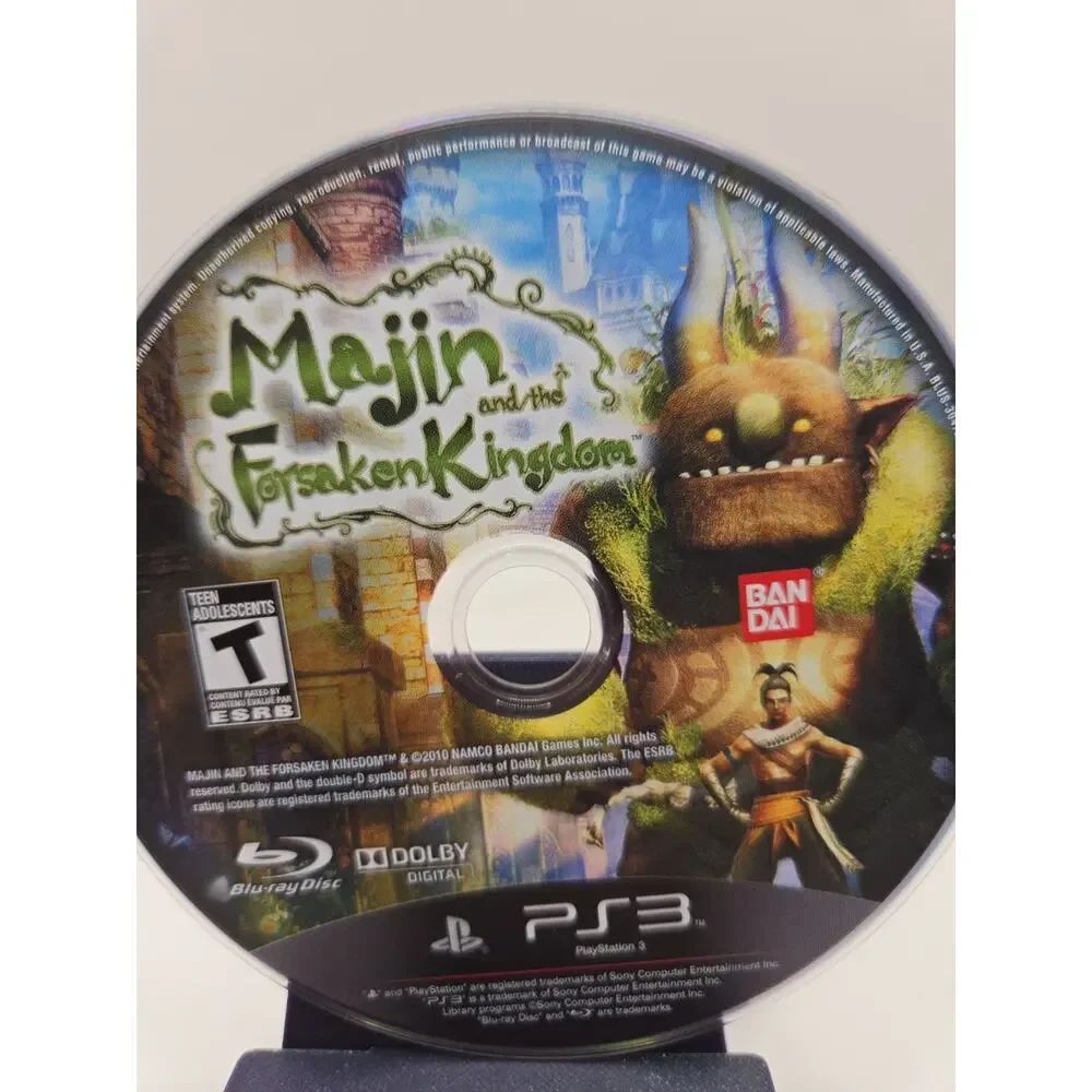 Majin and the Forsaken Kingdom (Sony PlayStation 3, 2010) Disc Only - Tested